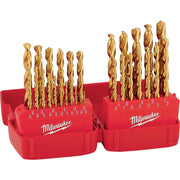 Milwaukee THUNDERBOLT 29-Piece Titanium Drill Bit Set, 1/16 In. thru 1/2 In.