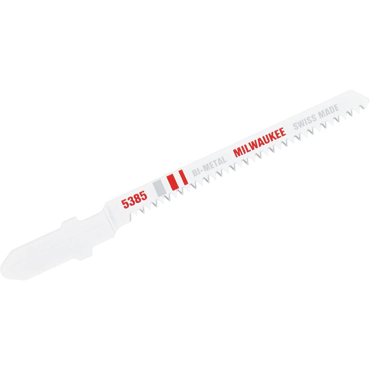 Milwaukee T-Shank 3 In. x 20 TPI Bi-Metal Jig Saw Blade, Wood Cutting (5-Pack)