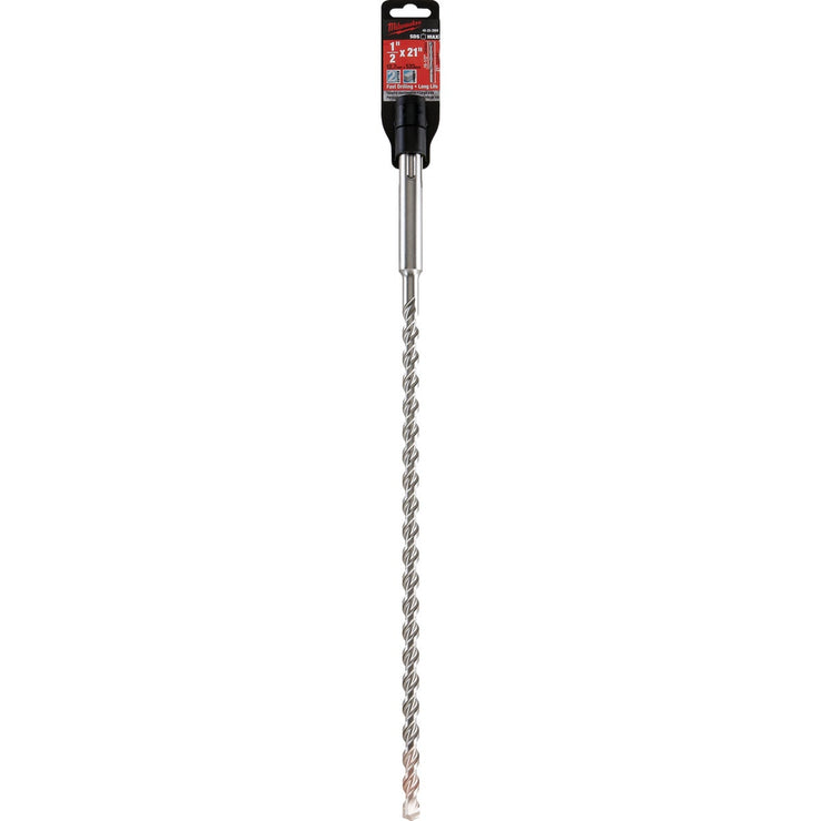 Milwaukee SDS-Max 1/2 In. x 21 In. 2-Cutter Rotary Hammer Drill Bit