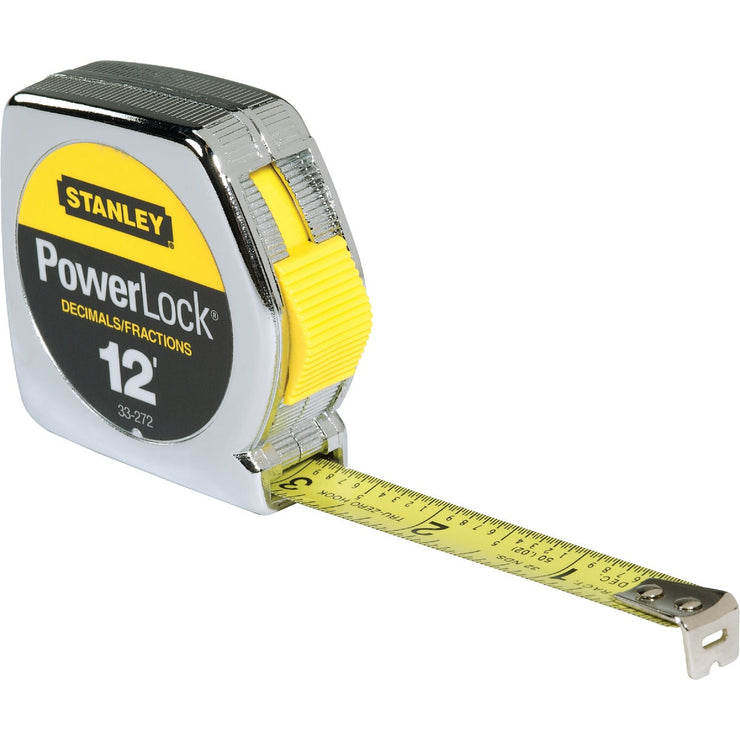 Stanley PowerLock 12 Ft. Fractional/Decimal Engineer&