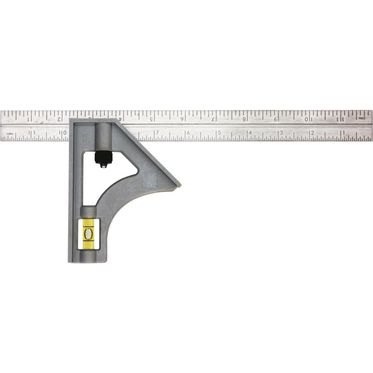 Johnson Level 12 In. English Structo-Cast Combination Square