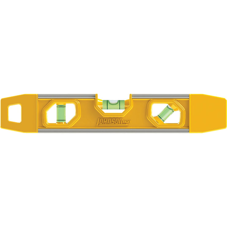 Johnson Level 9 In. Rubber Edge Aluminum Magnetic Torpedo Level ...