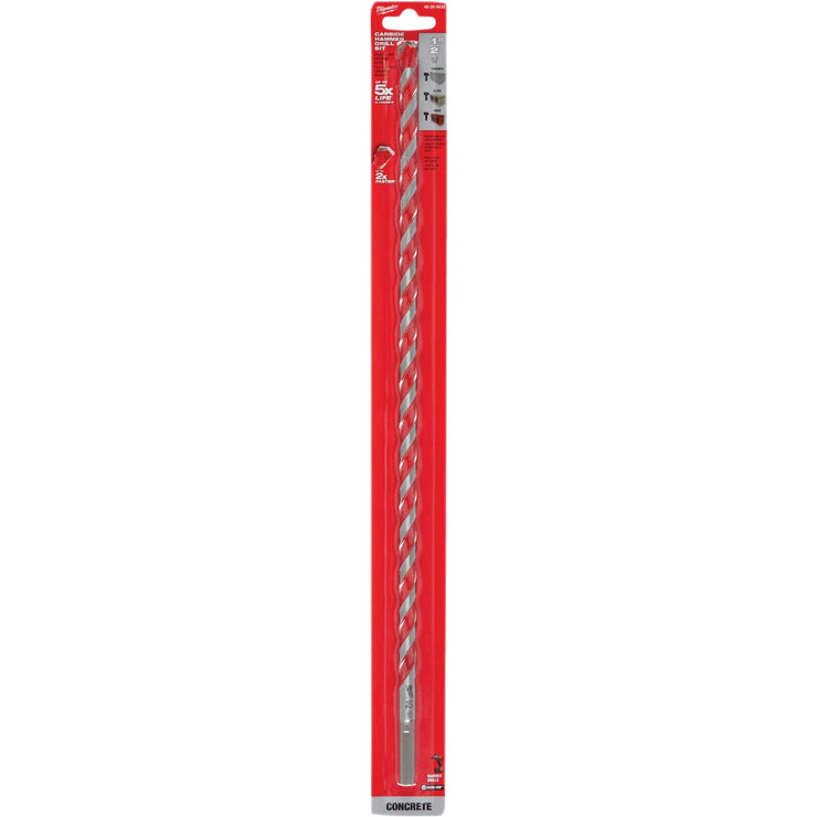 Milwaukee 1/2 In. x 18 In. Carbide Masonry Drill Bit