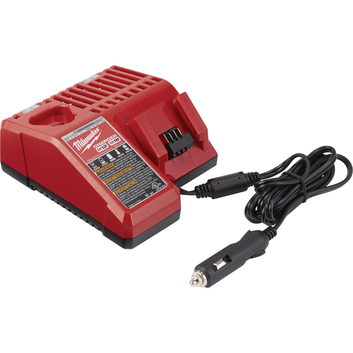 Milwaukee M18/M12 18 Volt and 12 Volt Lithium-Ion DC Vehicle Battery C ...