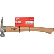 Milwaukee 19 Oz. Milled-Face Framing Hammer with Hickory Handle