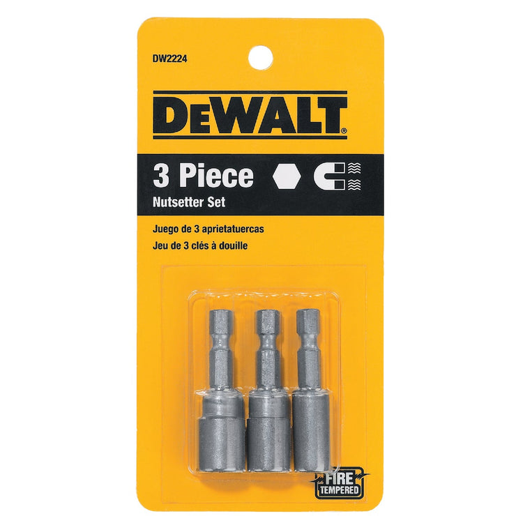 DeWalt 3-Piece Magnetic Nutdriver Bit Set