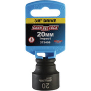 Channellock 3/8 In. Drive 20 mm 6-Point Shallow Metric Impact Socket