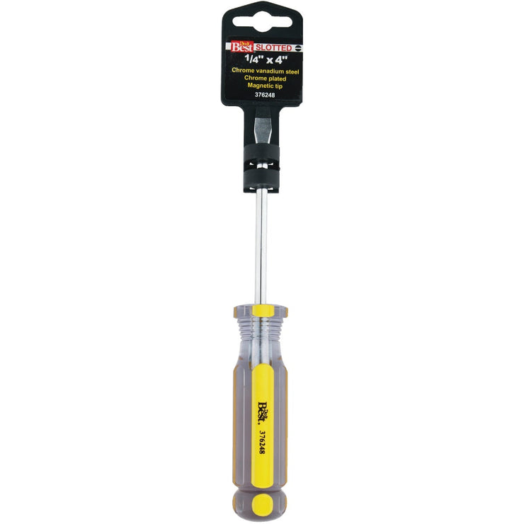Do it Best 1/4 In. x 4 In. Slotted Screwdriver