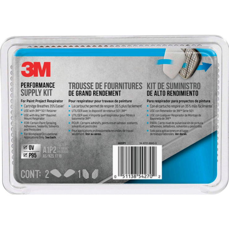 3M OV/P95 Paint Replacement Filter Cartridge with Pre-Filter Pack (2-Pack)