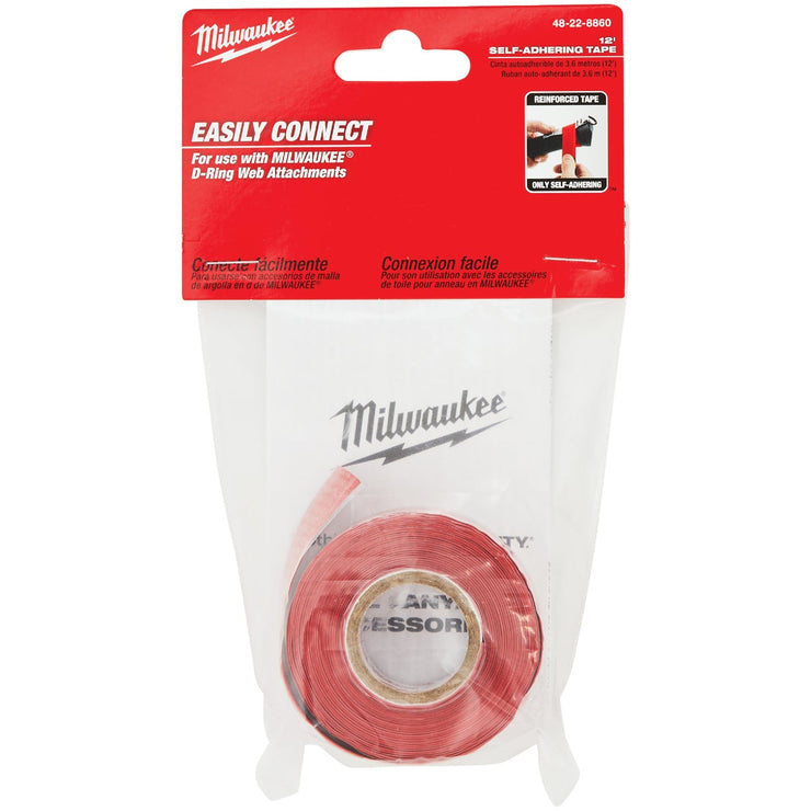 Milwaukee 2-1/2 In. W x 12 Ft. L Self-Adhering Lanyard Tape