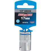 Channellock 1/2 In. Drive 17 mm 12-Point Shallow Metric Socket