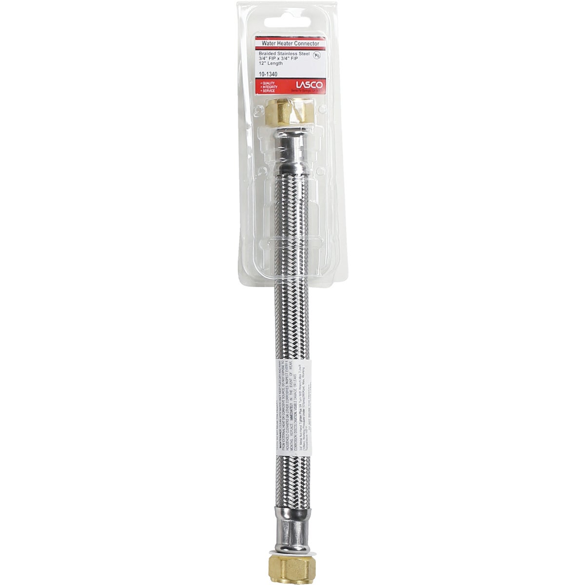 Lasco 3/4 In. FIP X 3/4 In. FIP X 12 In. L Water Heater Connector ...