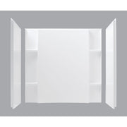 Sterling 3-Piece 48 In. W. x 55-1/8 In. H. x 36 In. D. White Shower Wall Set
