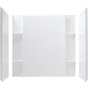 Sterling 3-Piece 48 In. W. x 55-1/8 In. H. x 36 In. D. White Shower Wall Set