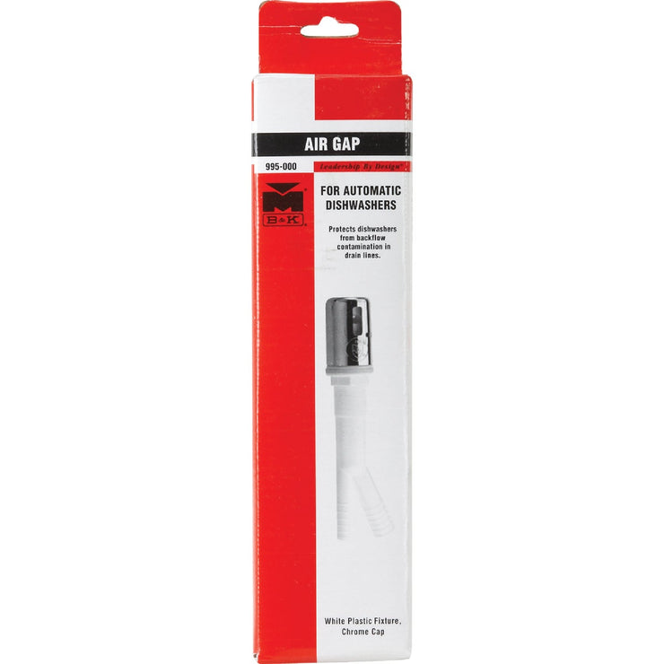 B&K Chrome Plastic Dishwasher Air Gap