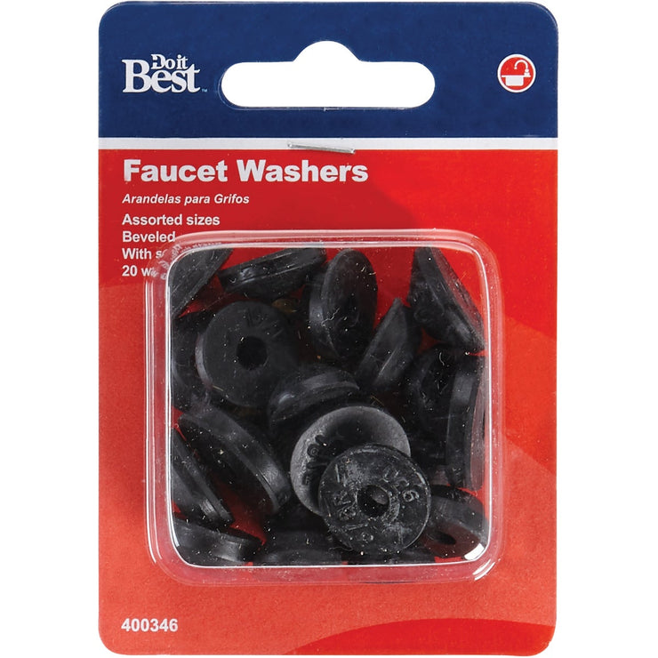 Do it Assorted Black Beveled Faucet Washer (24 Ct.)