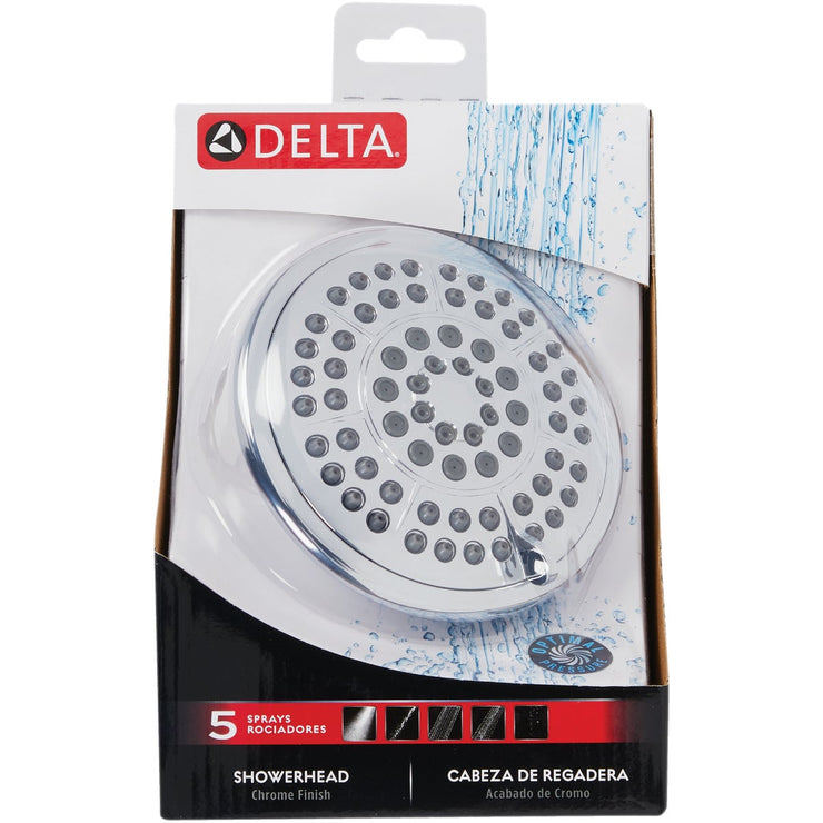 Delta 5-Spray 1.8 GPM Fixed Showerhead, Chrome