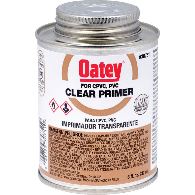 Oatey 8 Oz. Clear Pipe and Fitting Primer for PVC/CPVC