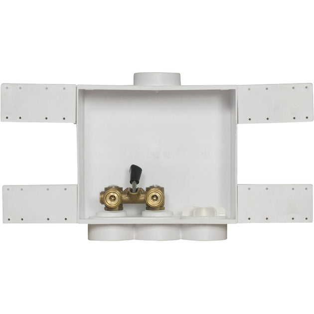 Oatey Quadtro Single Lever Washing Machine Outlet Box – Hemlock Hardware