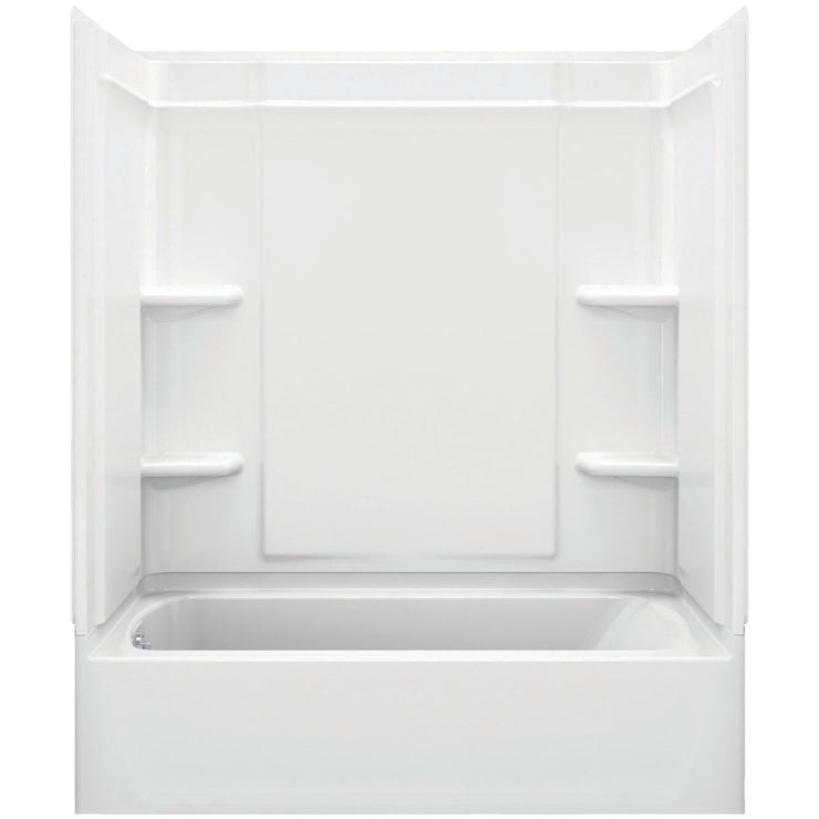 Sterling Medley 3-Piece 60 In. L x 30 In. W x 73 In. H Tub Wall Kit in White