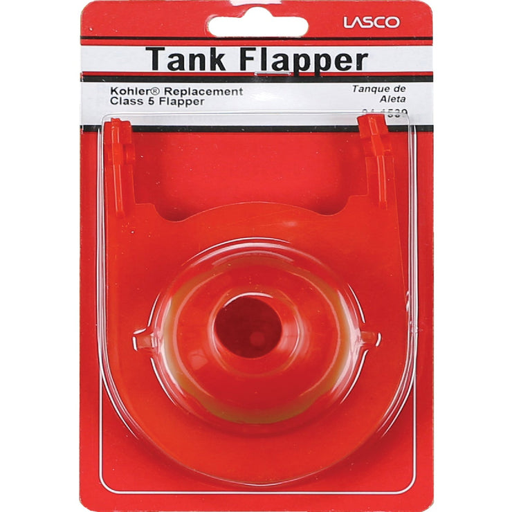 Lasco Kohler Class 5, 3 In. Red Rubber Toilet Flapper with Chain