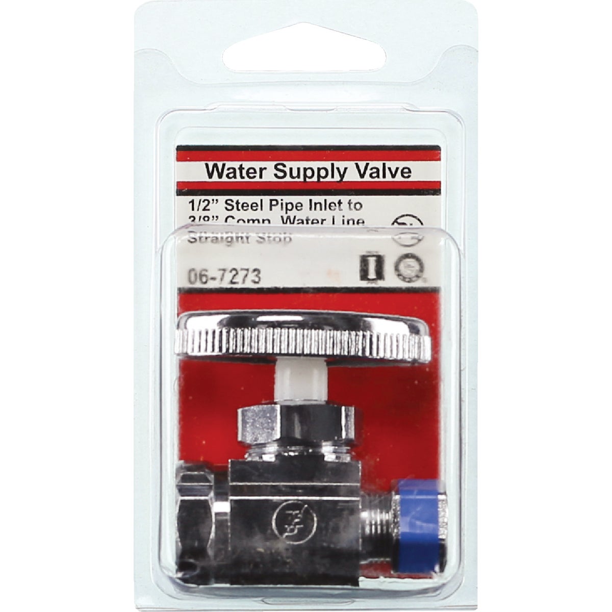 Fip Inlet Lasco 1/2 In. FIP Inlet x 3/8 In. Compression Outlet Brass Straight St ...
