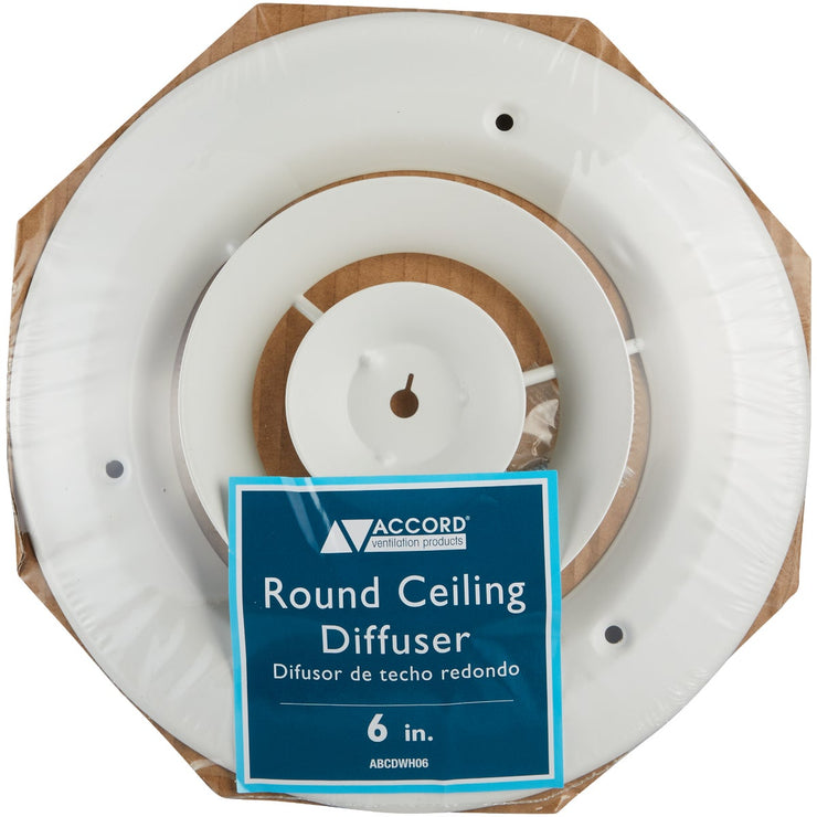Accord 6 In. Round Ceiling Diffuser