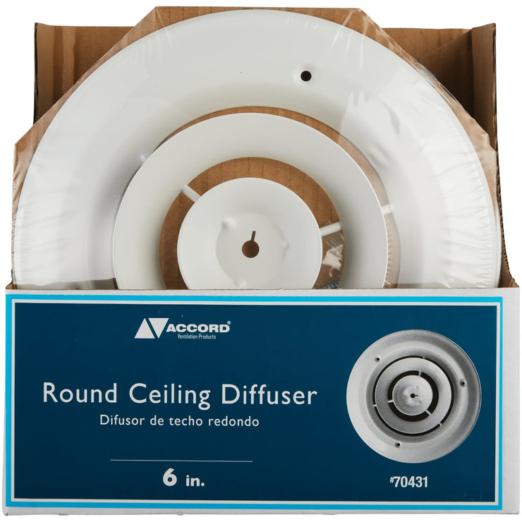 Accord 6 In. Round Ceiling Diffuser