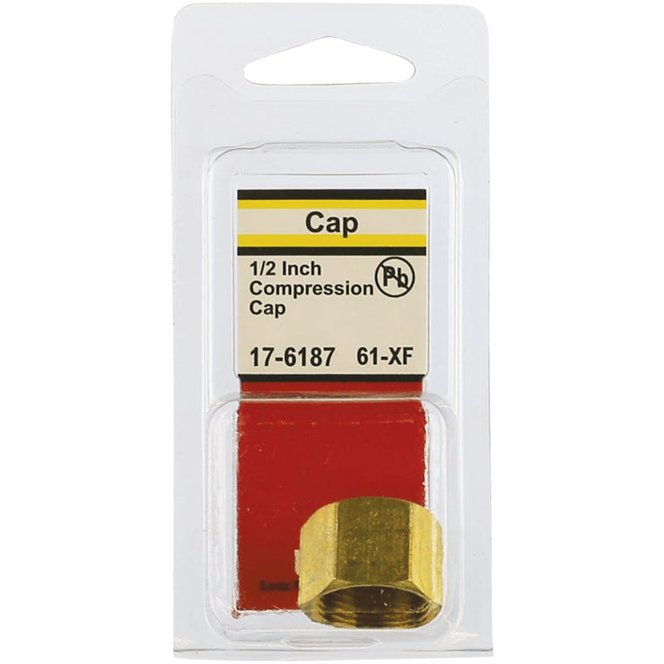 Lasco 1/2 In. Brass Compression Cap – Hemlock Hardware