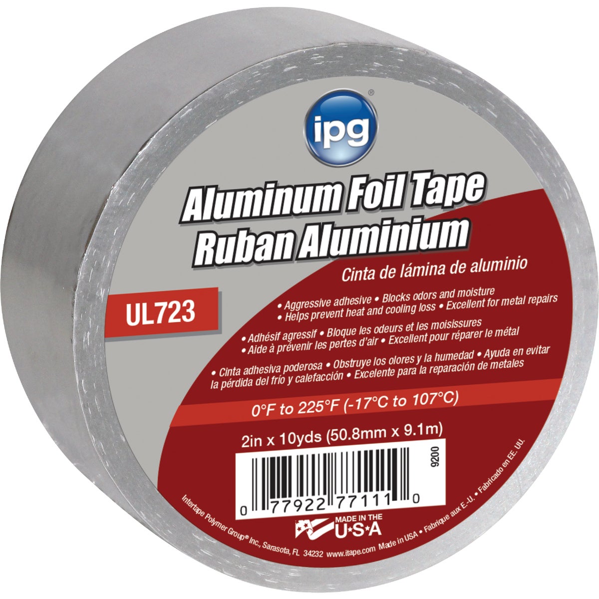 Intertape 2 In. x 10 Yd. UL723 Aluminum Foil Tape – Hemlock Hardware