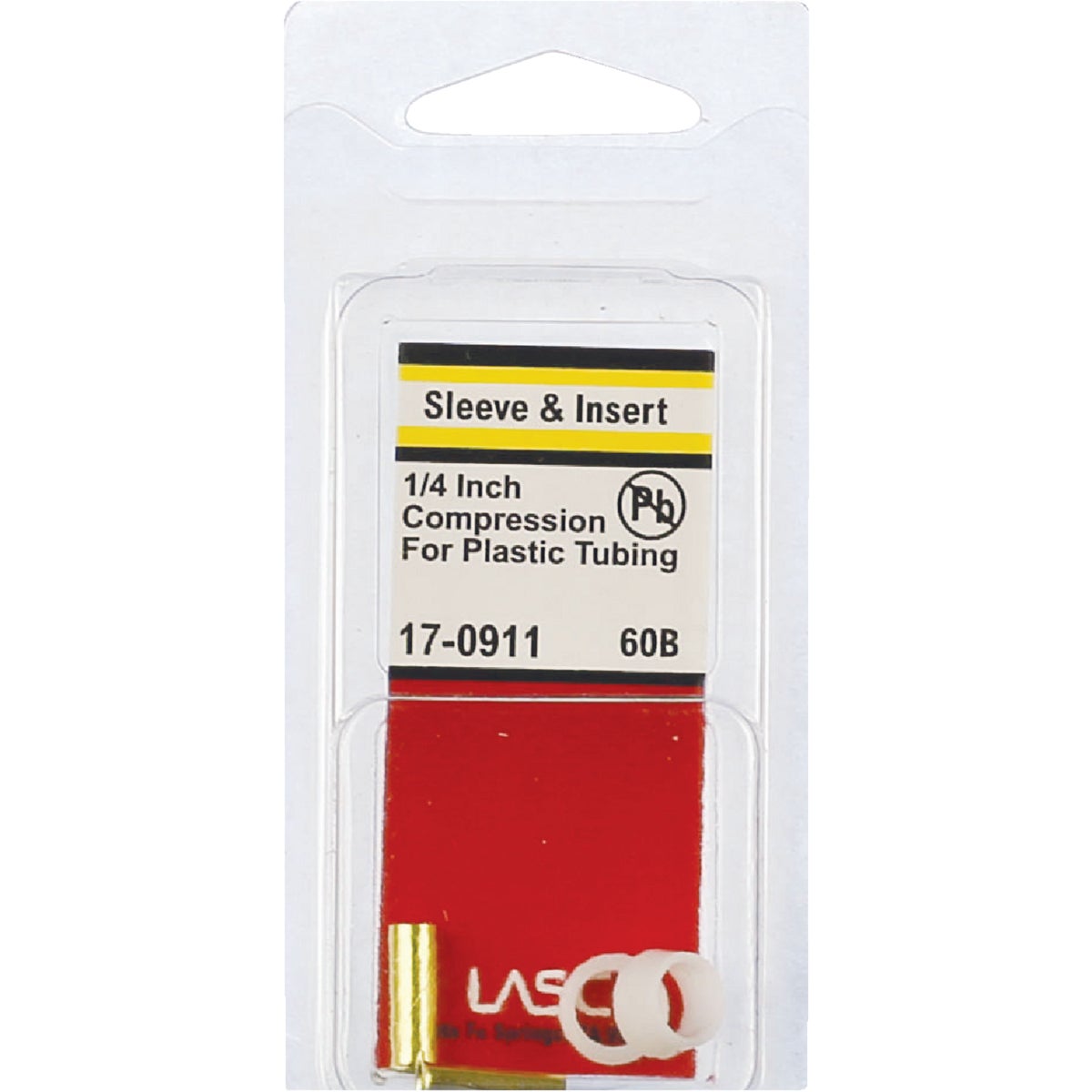 Lasco 1/4 In. OD Plastic & Brass Compression Insert – Hemlock Hardware