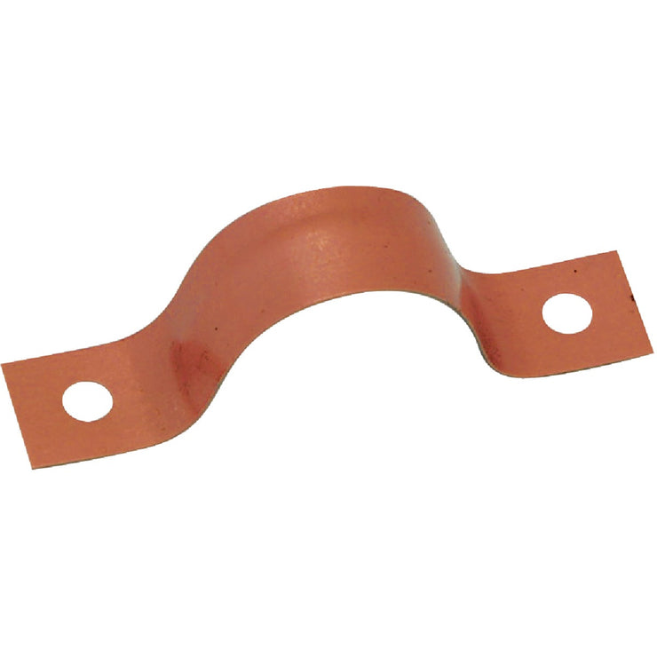 Jones Stephens 1/2 In. Copper Plated Steel Pipe Strap