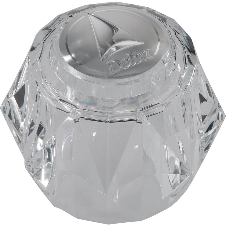 Delta Acrylic Single Knob Clear Faucet Handle