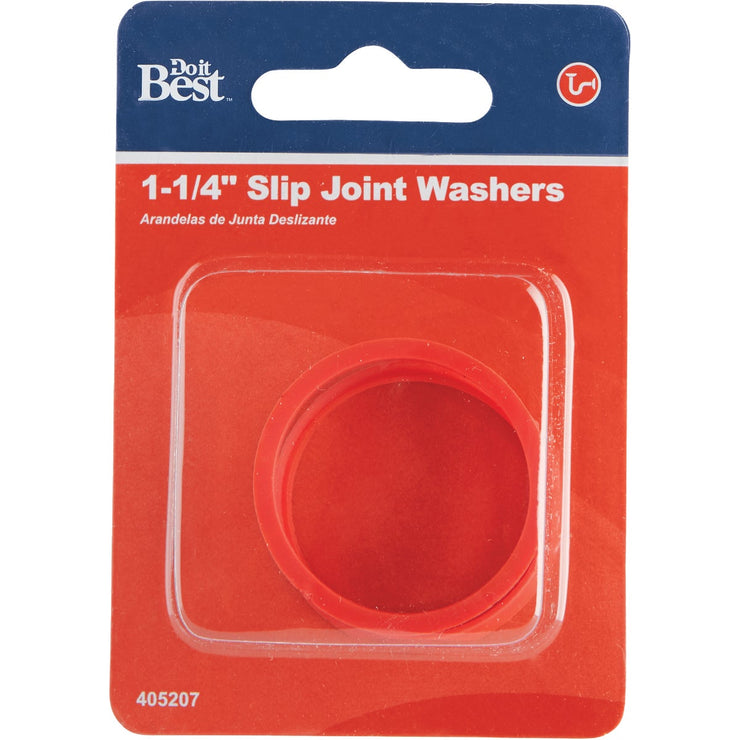 Do it 1-1/4 In. x 1-1/4 In. Black Rubber Slip Joint Washer (2-Pack)