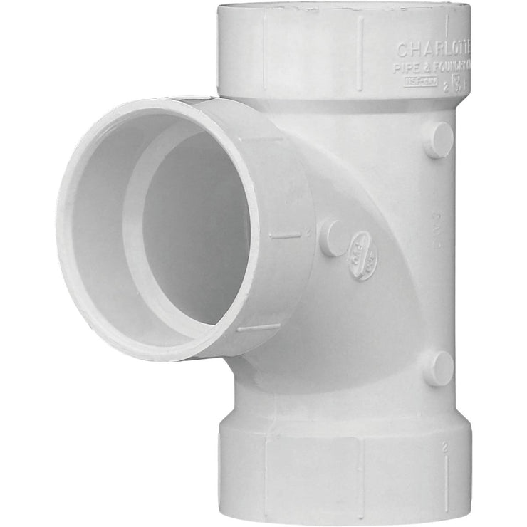 Charlotte Pipe 2 In. Schedule 40 Sanitary PVC Tee