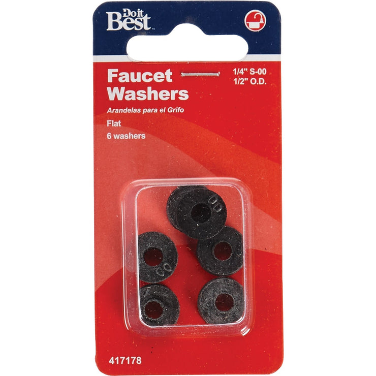 Do it 1/2 In. Black Toilet spud Faucet Washer (6 Ct.)