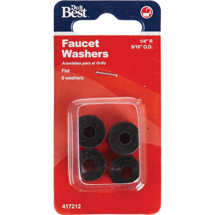 Do it 9/16 In. Black Flat Faucet Washer (6 Ct.)