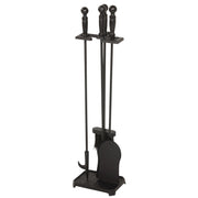 Home Impressions 4-Piece Cast Iron 28 In. H Fireplace Tool Set