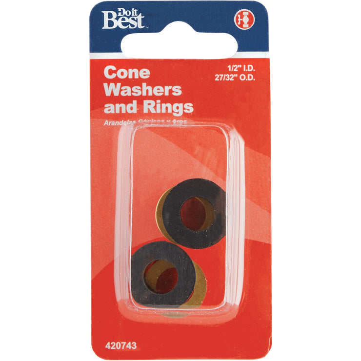 Do it 1/2 In. Black Cone Faucet Washer