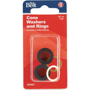 Do it 1/2 In. or 7/16 In. Black Cone Faucet Washer