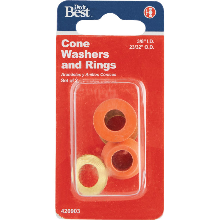 Do it 3/8 In. x 23/32 In. Black Cone Faucet Washer