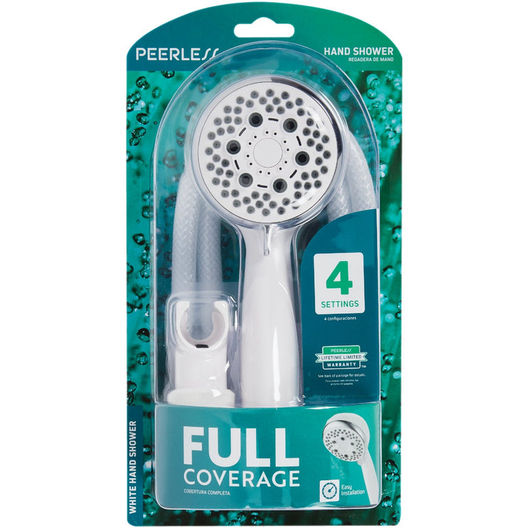 Peerless 4-Spray 1.75 GPM Handheld Shower, White
