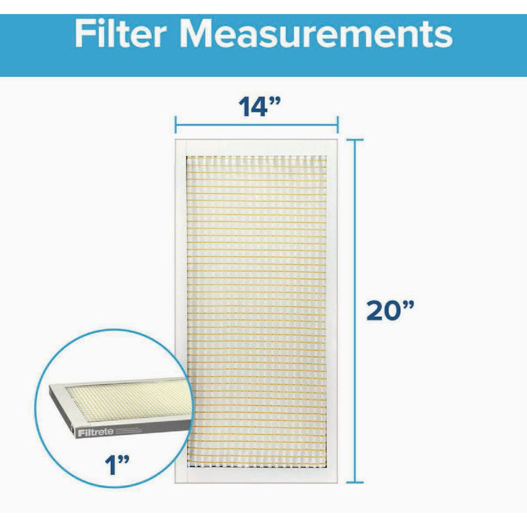 3M Filtrete 14 In. x 20 In. x 1 In. Basic Dust & Lint 300 MPR Furnace Filter