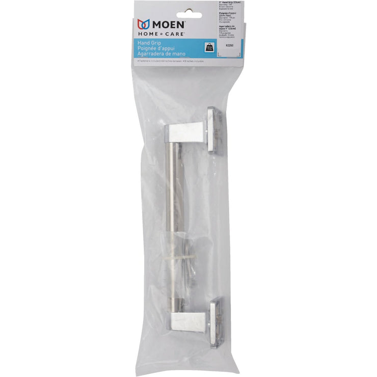 Moen Home Care 9 In. x 7/8 In. Exposed Screw Grab Bar, Chrome