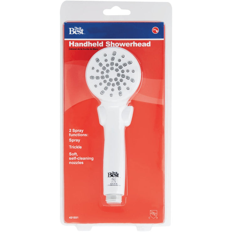 Home Impressions 2-Spray 1.8 GPM Handheld Shower, White