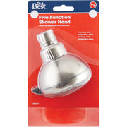 Do it 5-Spray 2.16 GPM Fixed Showerhead, Brushed Nickel