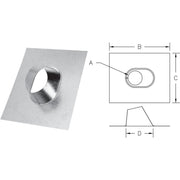 SELKIRK 5 In. RV Gas Vent Adjustable Roof Flashing