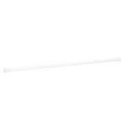 Zenith Zenna Home Straight 42 In. To 72 In. Adjustable Tension Shower Rod in White