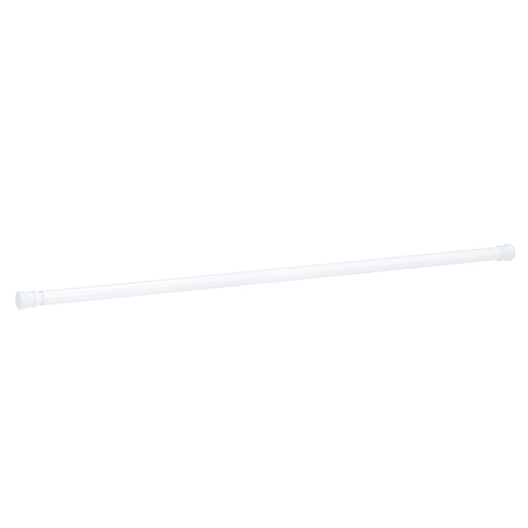 Zenith Zenna Home Straight 42 In. To 72 In. Adjustable Tension Shower Rod in White