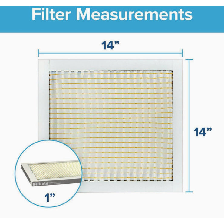 3M Filtrete 14 In. x 14 In. x 1 In. Basic Dust & Lint 300 MPR Furnace Filter